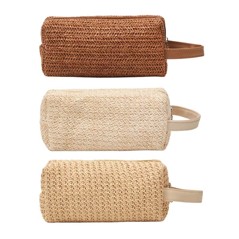 Woven Travel Cosmetic Pouch
