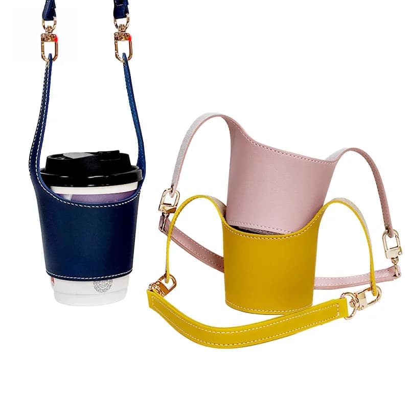 Adjustable Leather Cup Sleeve