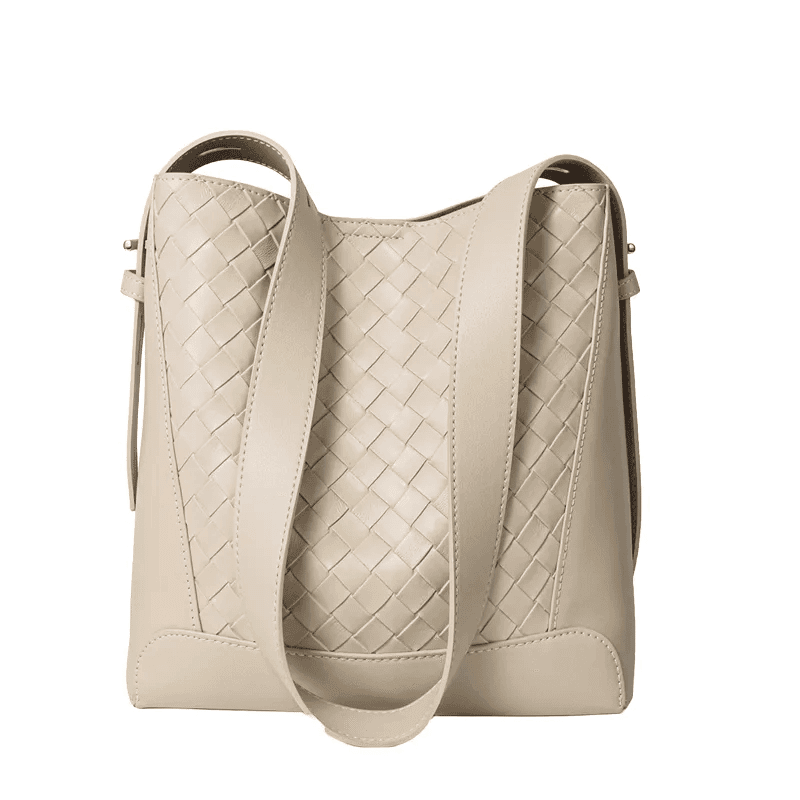 Woven Bucket Tote Bag
