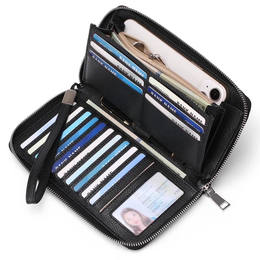 RFID Zip Around Wallet